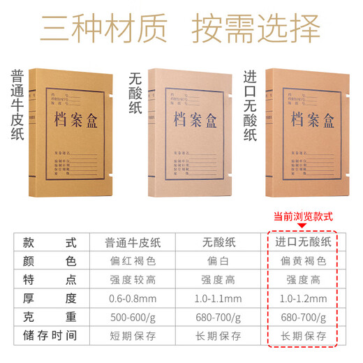 SIMAA Aktenbox aus Kraftpapier, 10 cm, individuell, Informationsdokument, Dokument, Wissenschaft und Technologie, Buchhaltung, Stadtbau, Kader, Personal, Parteimitglied, Aktenbox, individuell importierter Kraftkarton, 674 g, 10 Stück