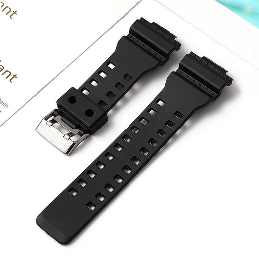 Zhenggang ZGO504 Reloj electrónico adaptado a una correa de 505 accesorios de goma deportivos de estudiantes ZG-753 Correa de reemplazo negro 0 mm