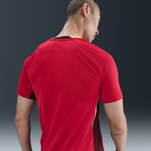 耐克（NIKE）官方2025赛季中国队男子速干足球球衣夏季新款 FZ9018 687健身红/鲜亮勃艮第酒红 2XL