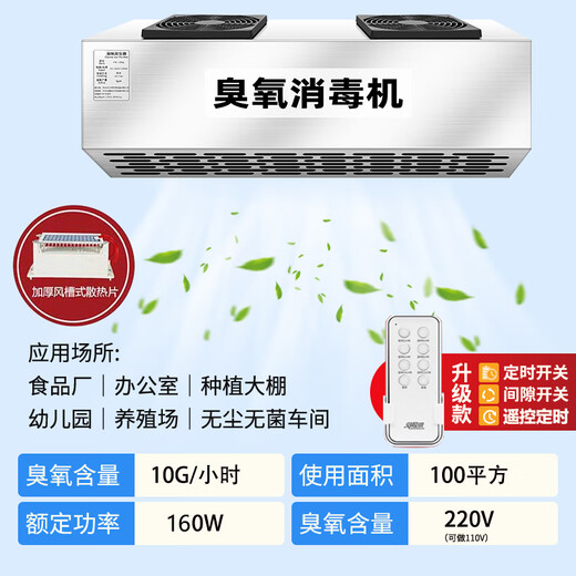 Fenrui wall-mounted ozone generator disinfection machine food factory workshop garbage classification room commercial 10g20g deodorization and sterilization remote control timing 10g