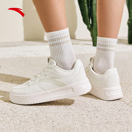 Anta entspannende Schuhe Herrenschuhe Sommer Dicke Sohle Schuhe Herrenschuhe weiße Schuhe Campus Leichte Höhenverstärkte Kleidung-resistent vielseitige Freizeitschuhe