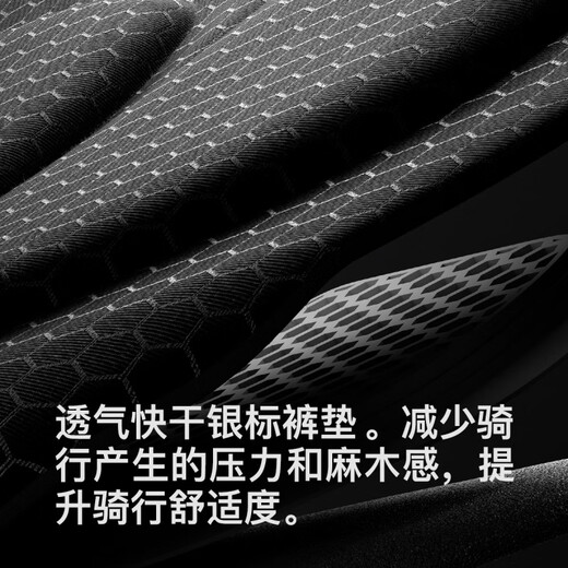 GRC桀骜无尽男士秋冬季新款TECH系列抓绒保暖反光背带骑行裤长裤 梅紫色新色 L