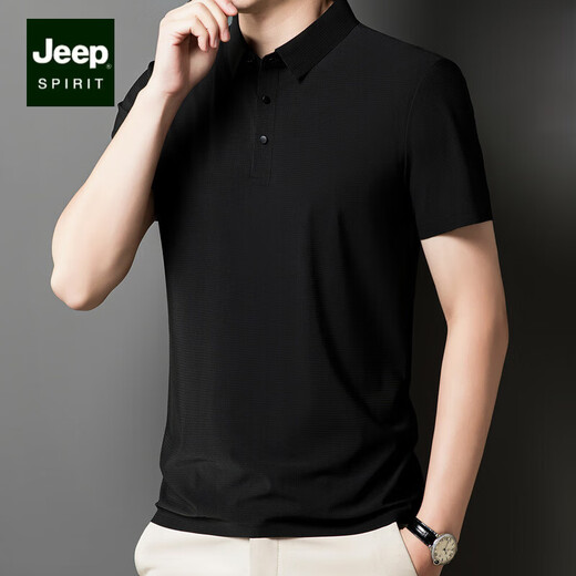 Jeep Spirit Ice Seide Traaceless kurzärmeliges Polohemd Herren 2025 Sommer neuer Stil mittleren und junger Revers T-Shirt-Geschäft