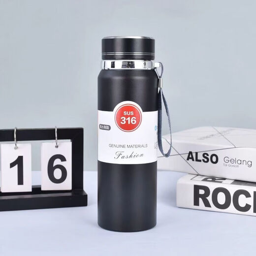 1283 people collected it. Stainless steel double-layer vacuum insulated cup 800ml large capacity 316 material sports kettle. Extra long insulation + extra large capacity. White version. Upgraded version with thickened inner tank. 1000