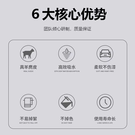 JEBIS Sheep Suede Car Wiping Towel 30*30cm*1 Car Wash Towel Car Interior Sheep Suede Rag Seamlessly Absorbs Water