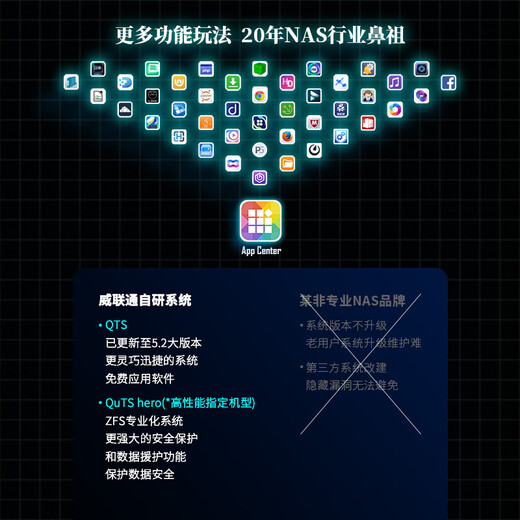 QNAP TS-464C2 Cosmic Cube quad-core processor nas home network storage server built-in dual M.2 slots AI personal private cloud