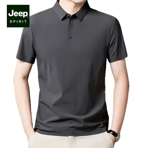 Jeep Spirit Ice Seide Traaceless kurzärmeliges Polohemd Herren 2025 Sommer neuer Stil mittleren und junger Revers T-Shirt-Geschäft