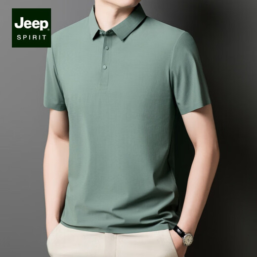 Jeep Spirit Ice Seide Traaceless kurzärmeliges Polohemd Herren 2025 Sommer neuer Stil mittleren und junger Revers T-Shirt-Geschäft