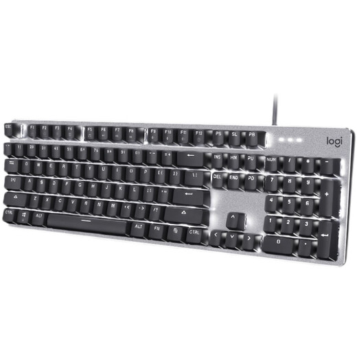 
Logitech K845 keyboard wired mechanical backlight game USB gaming backlight lol chicken green tea scroll k835 Logitech K845 black + purple lover keycap set one x no x green shaft