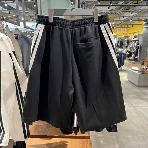 阿迪达斯 （adidas）运动裤男裤夏季新款休闲裤针织舒适透气宽松五分裤休闲短裤 KC3897 S