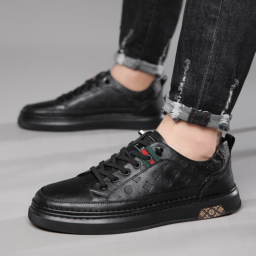 Dadong (Doco) Autumn Men's Shoes Shopable White Shoes White Shoes para hombres 2025 nuevos zapatos de cuero para hombres de moda.