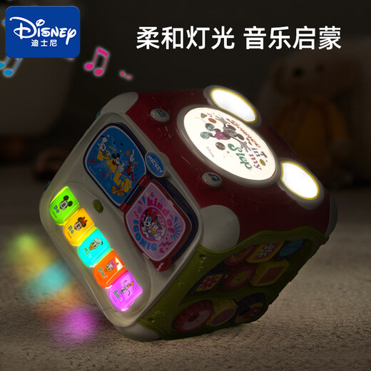 Disney Disney first-year gift baby first-year birthday gift girl birthday gift boy baby toy high-end gift box rechargeable multi-functional six-sided magic box