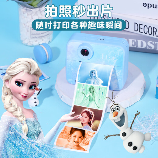 Cámara de color de color de Disney para niños Polaroid Imprimible Princess Elsa El 7-14 de cumpleaños de la princesa 3 Toys 6