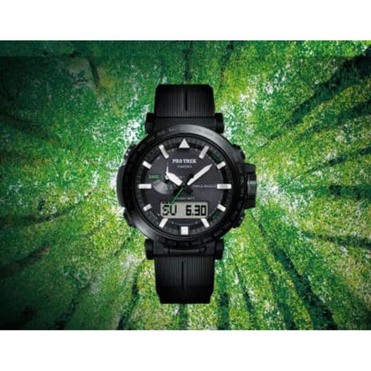 Casio (CASIO) men's outdoor environmentally friendly watch ecological material waterproof multifunctional all-round fashion watch PRW-6621Y-1JF