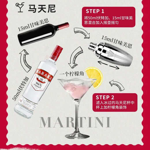 Water of Life 96 degrés Vodka High Foreign Wine Spirit 700 ml + Gin Vin 50 ml Distillé Mélange Martini 96 degrés Vodka + Gin Vin 50 ml 700 ml