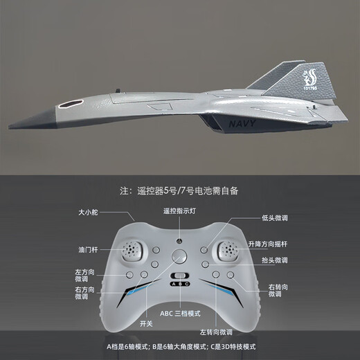Shenx Remote Control Aircraft Sixth Generation Big Fighter Boy Birthday Gift Toy Model Stealth Model Aircraft Drone Large Sixth Generation Special Sachin DUCT FOURFORAL 9672X