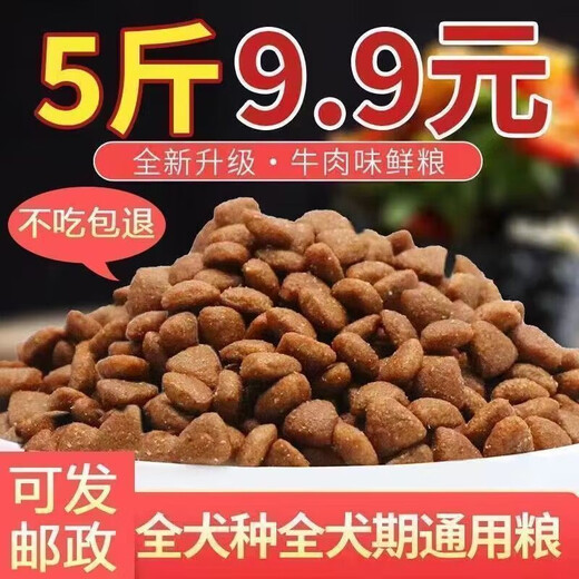 Sanqihu dog food 40Jin Jin is equal to 0.5kg. Large bag of general-purpose Teddy Golden Retriever Pomeranian special for adult puppies and small dogs 10Jin Jin is equal to 0.5kg. Wholesale. Special for puppies from 1 to 12 months. 10Jin Jin is equal to 0.5kg.