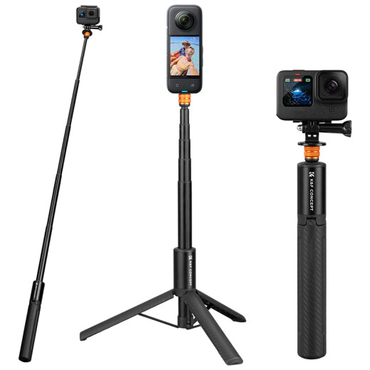 Zoer (K/F CONCEPT) is suitable for DJl DJ pocket3Action5pro/4 selfie stick Gopro13/12 sports camera extension pole tripod portable Insta360 handheld stand