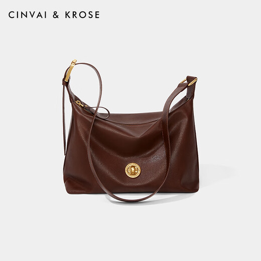 Cinvaikrose Offizielle Website Kleine C/K-Tasche Frauenbeutel 2025 Neue Großkapazität Pendler Einkaufstasche Casual Crossbody Bag Kaffeefarbe