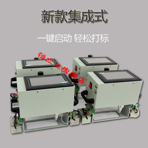 XMSJ气动电动便携式打标机打码机钢板模具法兰钢结构钢印打号机 气动12040一体机 自带屏