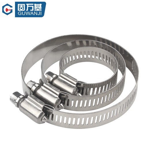 GUWANJI hose clamp 304 stainless steel clamp quick installation pipe buckle clamp water pipe clamp pipe clamp fixed ring pipe clamp M14-27 (4 points) 10 pcs