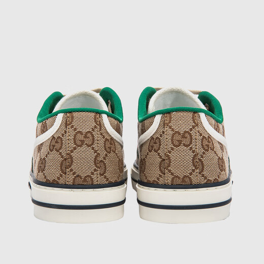 古驰（GUCCI） Tennis 1977 帆布 圆头平跟低帮 时尚板鞋 男款 乌木色 606111 HVK20 9766 41