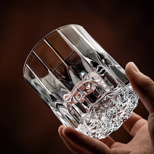 Bodenju Nordic household high-looking glass, wine glass, whiskey cup, drinking cup, tea cup, juice cup, beer cup set, Karen cup + gold cup holder, free chassis, 8 pieces, 6 pieces