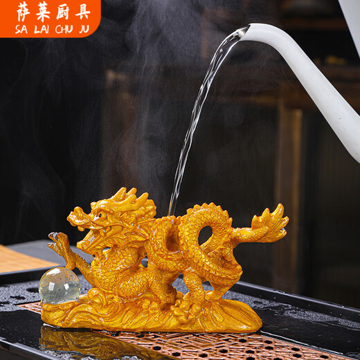 Xiongwochi Golden Toad tea pet ornaments can be raised, color-changing tea set accessories, tea table, tea tray, tea ceremony, golden cicada, tea table toad, color-changing Tianlu Pixiu gold, remaining on sale 00:04:56