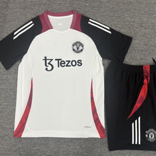 AJZS阿森纳短袖训练服阿仙奴坎肩无袖背心t恤男足球儿童出场队服球衣 黑红色 S 【高160-170/重110-130】