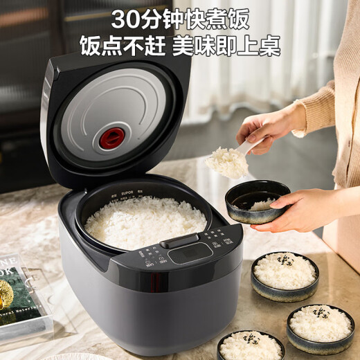 苏泊尔电饭煲电饭锅4L陶晶不粘内胆3-4人微压焖香功能家用智能微压电饭煲巧克力色40FC829 3l小容量一煲多功能 3l 3L