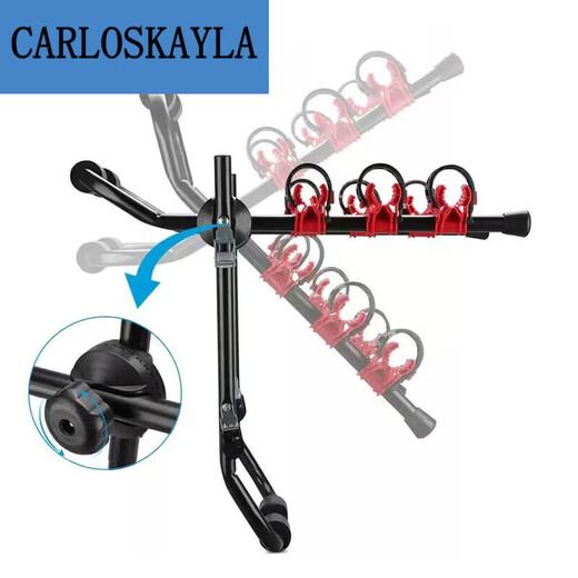 Tan Beiman Anti-Detachment Car Rack Bicycle Mount Turning Turd 3 Bicycles se puede llevar a cabo en bicicleta al aire libre en bicicleta