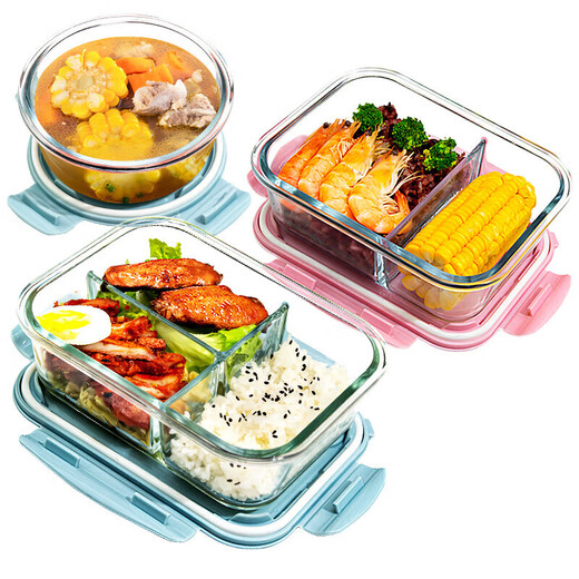 Wenn die Glas -Lunchbox in einem Mikrowellenofen für Special Bowl für isolierte Lunchbox für Büroangestellte erhitzt werden kann