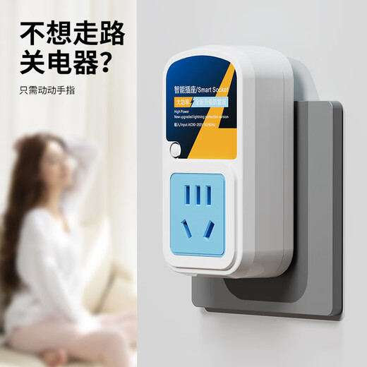 International Electrician (FDD) 220V10A water pump motor remote control socket wireless remote control switch sprayer control power off remote control socket 10A five holes + small remote control