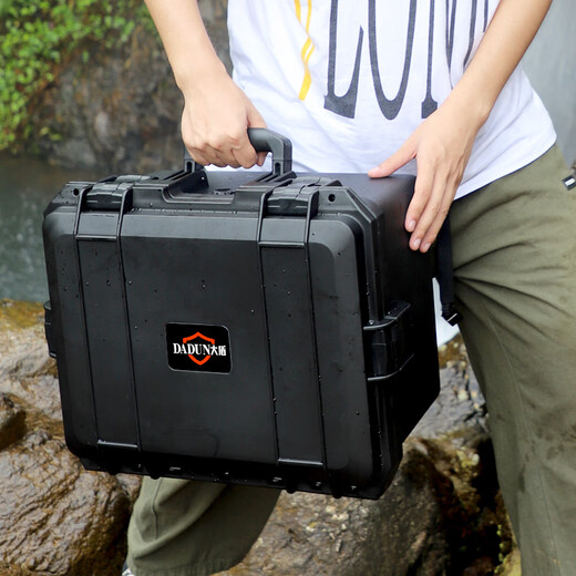 MDUG plastic tool box portable large storage box waterproof and moisture-proof instrument safety protection box sponge seal Mullard 4030 black box with full set of sponges