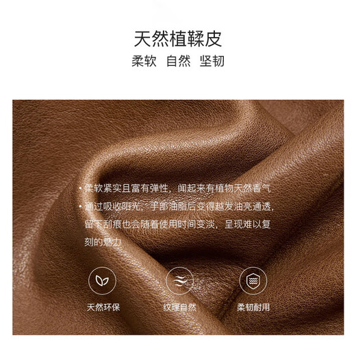 HR赫莲娜包包女包精致贝壳包女手提包女植鞣头层牛皮单肩斜挎包女 棕色