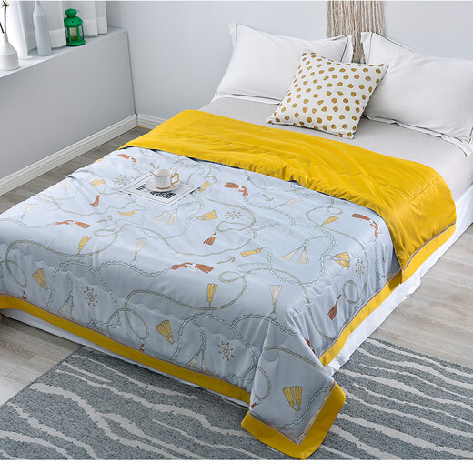 FIRS Shanshan Home Textile Zhen Silk Satin Silk Quilt-Fanghua QFS-12128 200*230cm