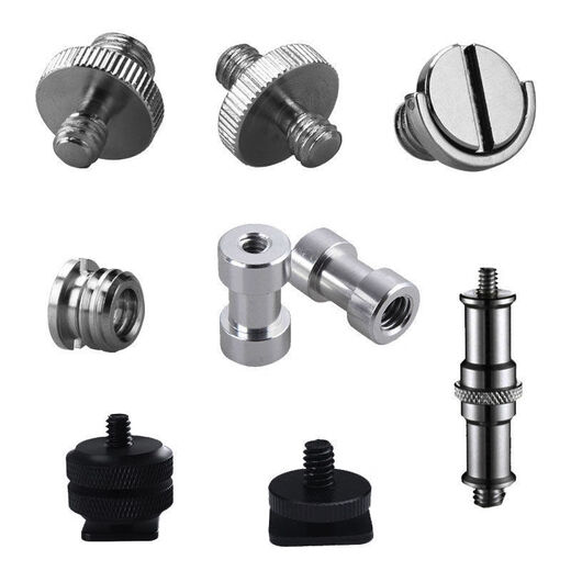 Xu ordered microphone microphone mobile phone live broadcast bracket level meter tripod conversion screw 58 conversion head 38 to 14 1/4 male to 3/8 female - black