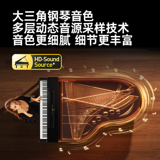 Terence Electric Piano 88 Key Heavy Hammer Professional Electronic Piano Erwachsener Kinder Haushalt vertikaler elektrischer Stahl E50/E55 Malt Black [Spielstufe]