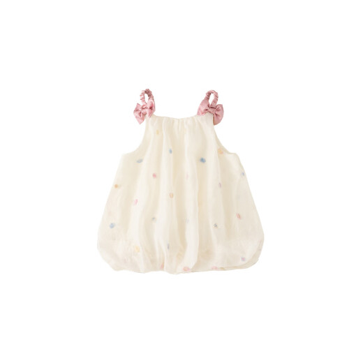 Falta de verano Summer Summer Los niños Tesoro de la falda del reverso de la flor de la flor de la flor infantil XQ14223 BEIGE 90