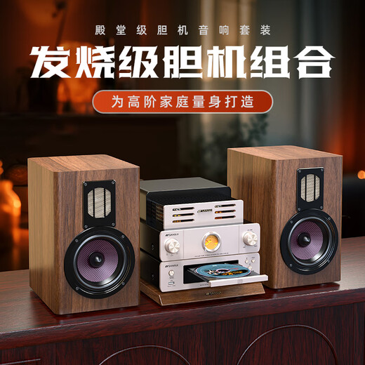 Shanshui N7 Heimkino Active Speaker Hifi Bulb Machine Kombination Audioverstärker All-in-One-Wireless Bluetooth-Lautsprecher Subwoofer hochwertiger Home Desktop Audio-CD-Player N7 Lampenmaschinen-Stromverstärker CD-Wiedergabe Audio-Set