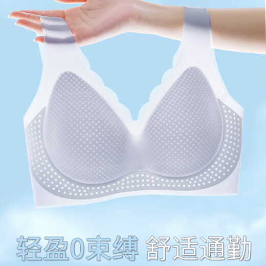 都市丽人内衣女夏季薄款防下垂收副乳小胸聚拢美背文胸无痕胸罩无钢圈