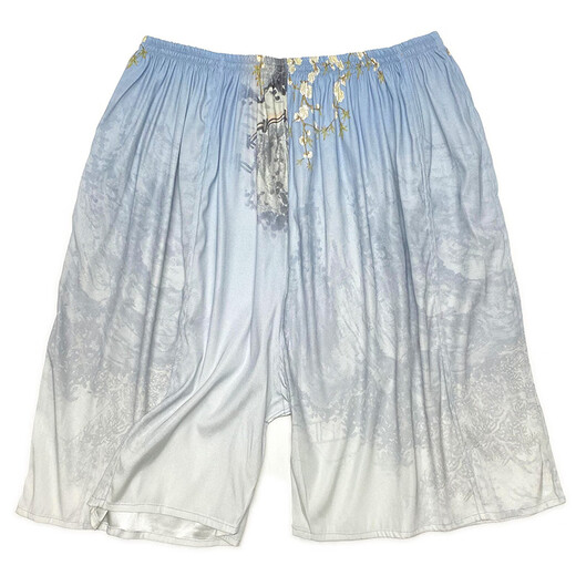 
MiSHIDE Silk Shorts 100% Mulberry Silk Summer Silk Shorts Men and Women Beach Pants Casual Home Pajamas Mulberry Silk 13971 Satin 130 to 185 Jin [Jin equals 0.5 kg] All size