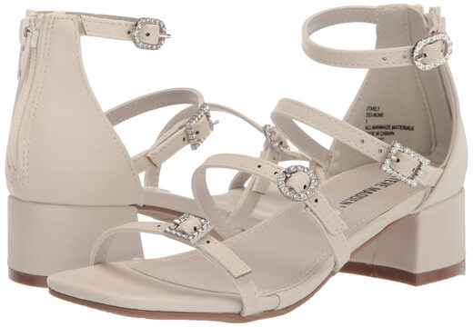 Steve Madden Girls Tarly, Bone White Bone White 5 Big Kid