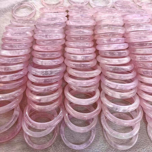 Pulsera de cristal de polvo de calidad de Pangdonglai sin teñir, pegamento, tiras planas de cristal, tiras redondas, varios anillos, con un precio maravilloso, No. 1278, 60 anillos, hay pozos de corte