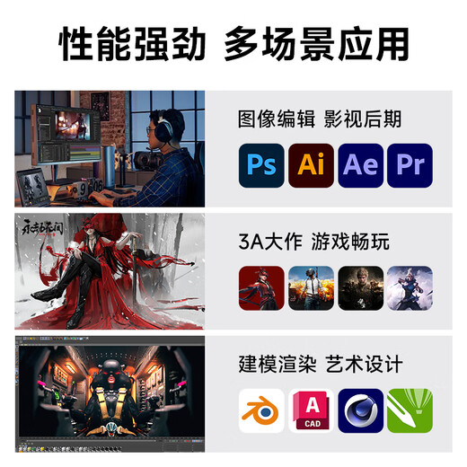 Gigabyte AMD R5 5600/3060/7600XT/5060 graphics card desktop assembly computer host design drawing 3D modeling rendering editing diy game assembly complete machine configuration four丨R5 5600+RTX3060 12G single host