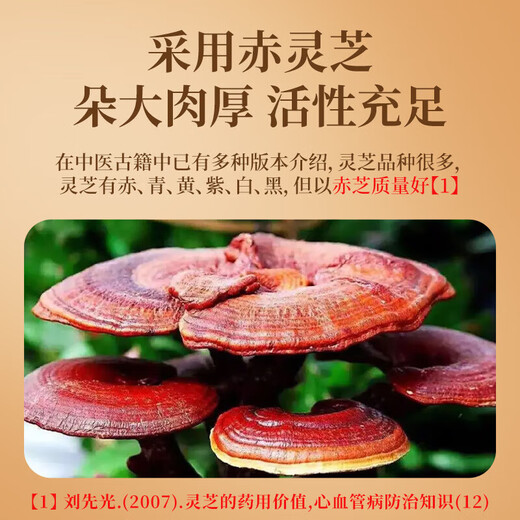 北京同仁堂【正品速发】赤芝生霍山破壁灵艺孢子粉年货节送礼新年礼物送长辈 破壁灵芝狍子粉1g*30条/盒1盒装
