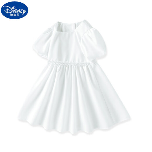 迪士尼（Disney）女童连衣裙夏季儿童方领泡泡袖A字裙2025新儿童节礼物 GBD13897X绿 110 cm身高100-110cm年龄4-5岁