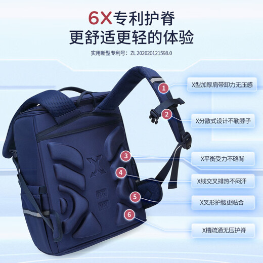 Nine City School Bag Primary School Protection y deuda Reducir la bolsa de la escuela infantil Bolsa de la escuela de la escuela de niños