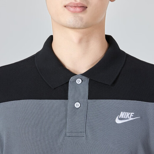 耐克（NIKE）POLO衫短袖翻领夏男士休闲健身刺绣条纹训练上衣T恤 FN3897-410 M 120-130斤