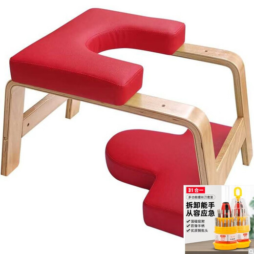 Powerti yoga Stand Stuhl Wangou gleicher Stil Massivholz Auxiliary Chair Extension Ständer Multifunktional Home Fitness Gott Upgrade Modell Schwarz